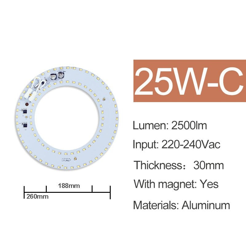 LED Lamp Chip SMD2835 Beads Smart IC 220V Input 6000K 4000K 7W 10W 18W 25W 36W 40W DIY Ceiling Source Light Board