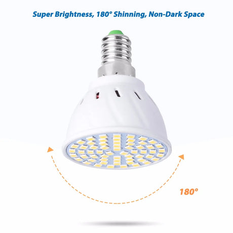 GU10 LED E27 Lamp E14 Spotlight Bulb 48 60 80leds Lampasas 220V GU 10 bombils' led MR16 gu5.3 Lampasas Spot light B22 5W 7W 9W
