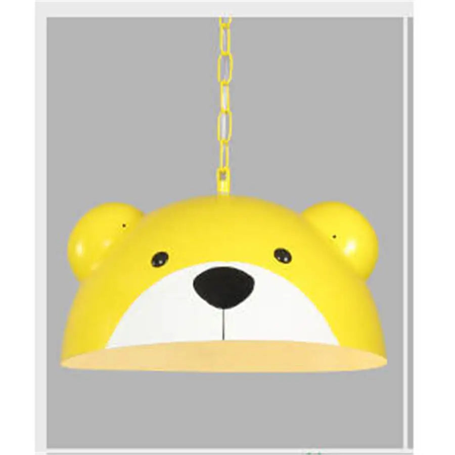 American children bedroom panda pendant lights kids cartoon nursery study hanging lamp creative home deco kitchen led luminaire