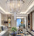 Modern light luxury tassel art personality creative meal dining room living room round led ceiling light