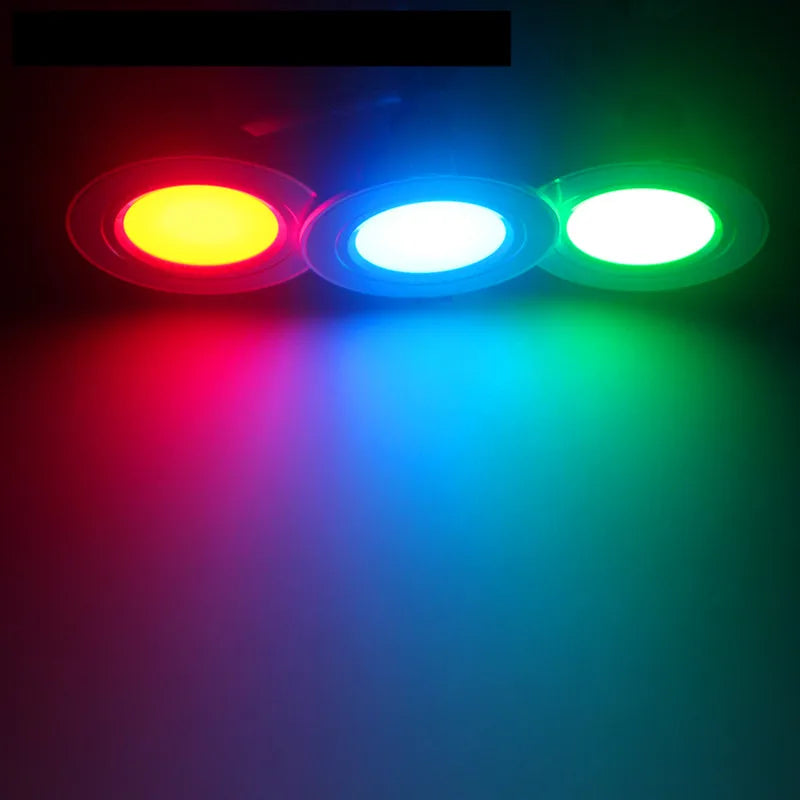 LED Colors Downlight 3W 5W 7W 9W Ceiling Luminaria Lamp AC230V Changin ...