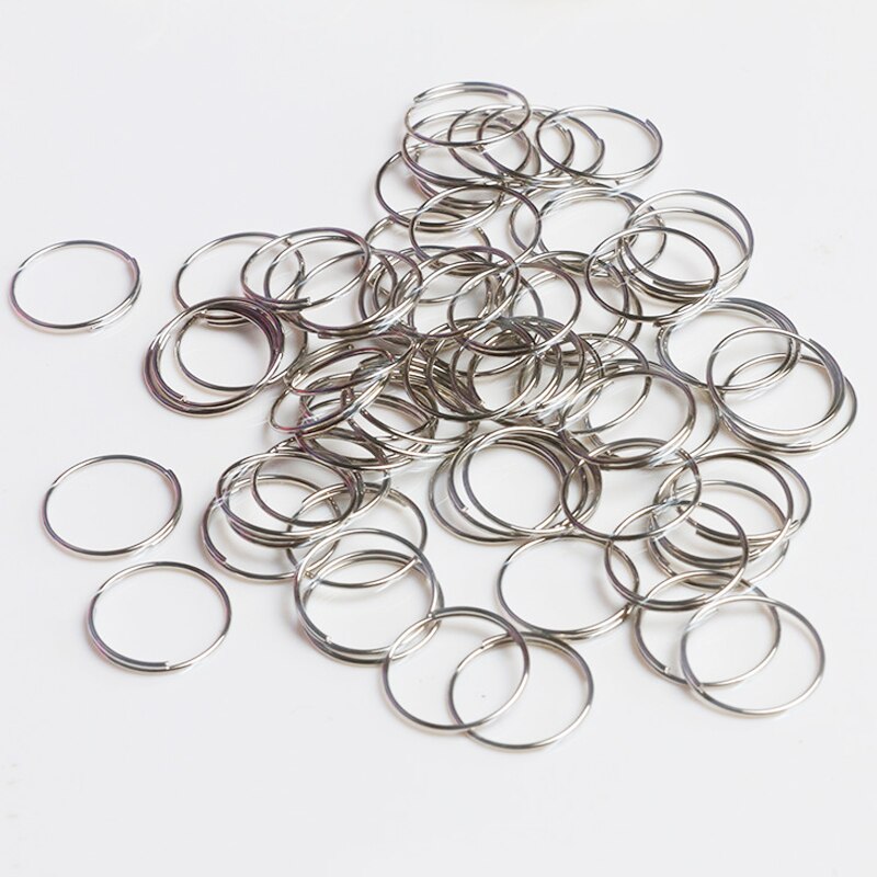 100x 11mm 12mm 13mm 15mm 20mm round stainles steel ring crystal for Chandelier Ball Parts Bead light accessorise Curtain connect