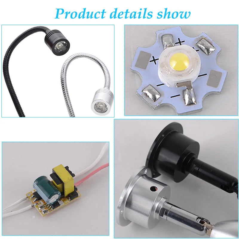 Dimmable 1W 3W LED Spotlights Mini led ceiling Down lights Surface Mounted Light bulbs for cabinet counter showcase AC110V 220V