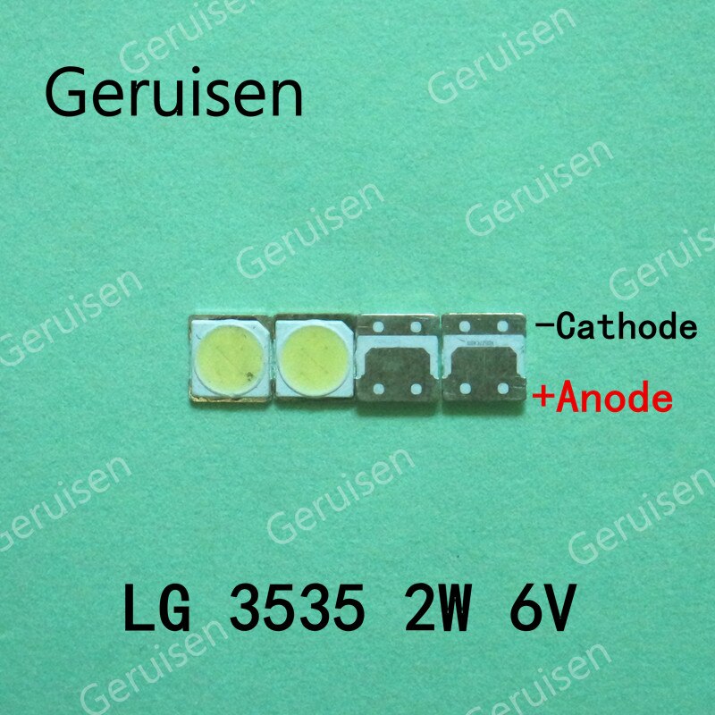 200pcs FOR LCD TV repair LG led TV backlight strip lights with light-emitting diode 3535 SMD LED beads 6V LG 2W