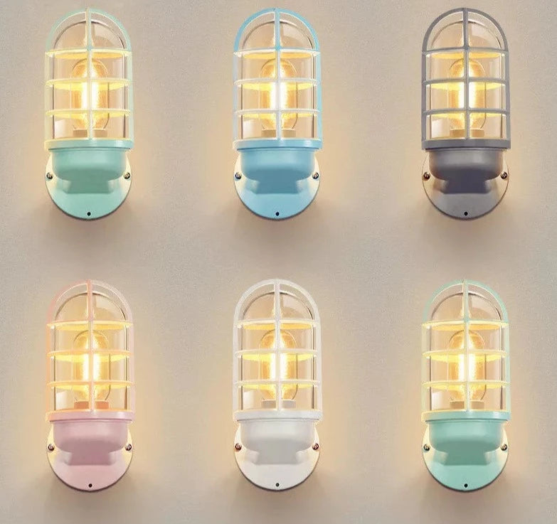 Wand lamp Nordic LED Wall Light Outdoor Lighting Glass Shade Outdoor Wall Lamp Courtyard Porch Lights Buiten Ver lighting