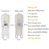 G9 LED Lamp 3W 14LEDs Mini LED Bulb SMD2835 Spotlight Chandelier High Quality Lighting Replace 30W Halogen Lamps 110V 220V