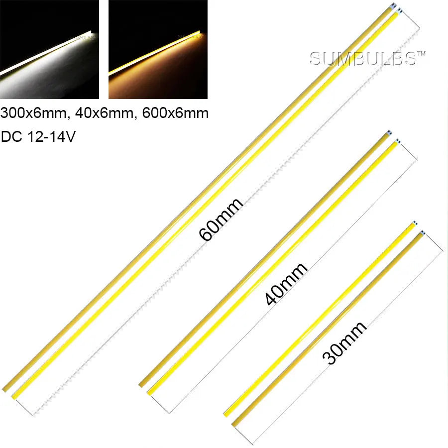Sumbulbs 12V COB LED Light Source (2W–200W) - Round & Strip COB Lamp Chips