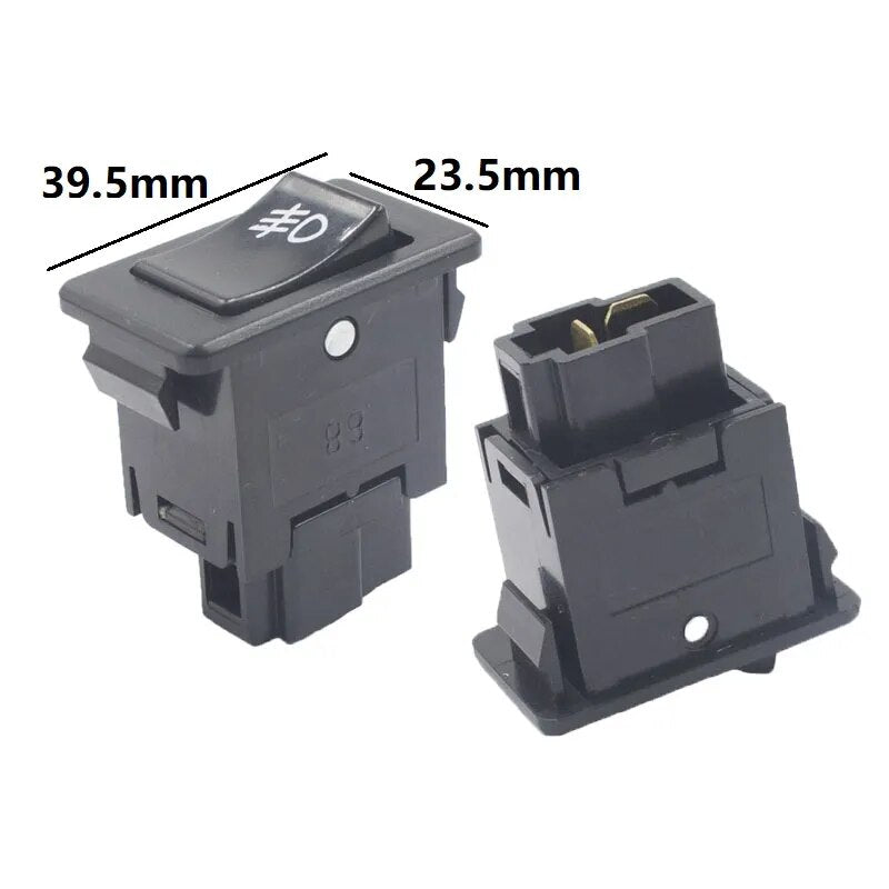 Car-styling Modified Rocker Switch Button Universal engine stop+larme/fan/power/wiper/fog lamp switch with cable
