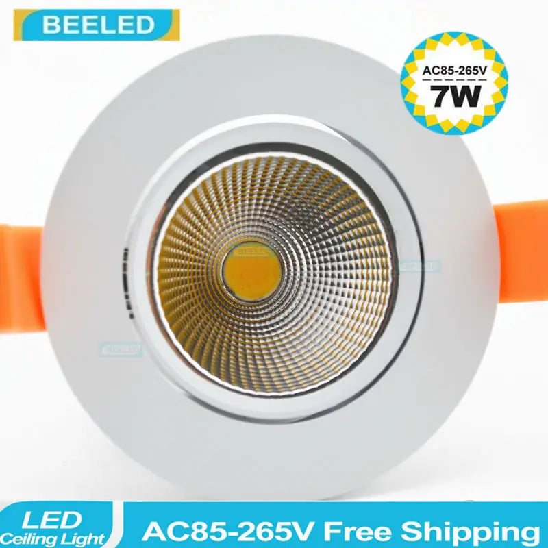 LED Downlights Recessed Ceiling Light 7W 5W 3W Spotlights 220V COB Lamp Dimmable Dimmer Lighting Home Decor Cut Size 75mm 6pack