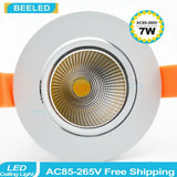 LED Downlights Recessed Ceiling Light 7W 5W 3W Spotlights 220V COB Lamp Dimmable Dimmer Lighting Home Decor Cut Size 75mm 6pack