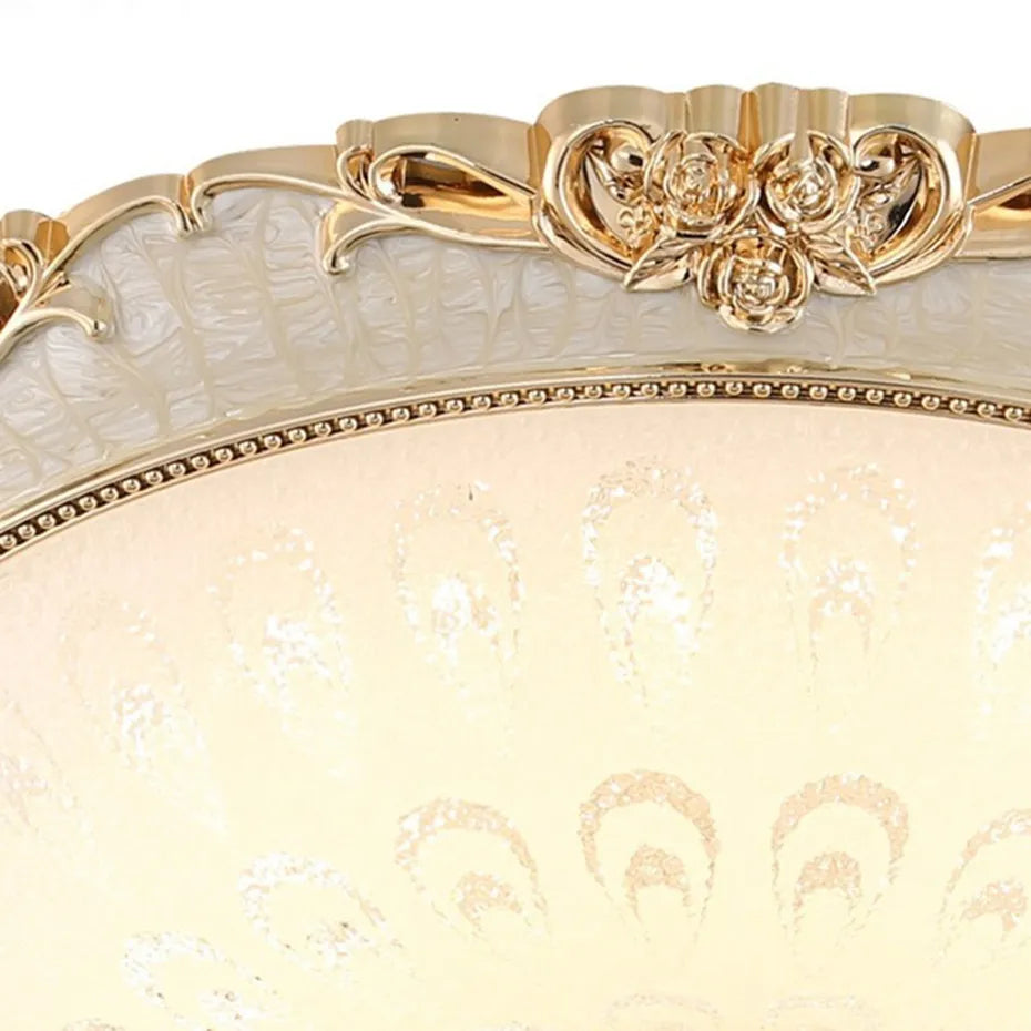 European Modern Glass LED Ceiling Light 15W/24W 110V/220V Gold/Silver Ceiling Lamp For Aisle Porch Apartment Study Home Decor