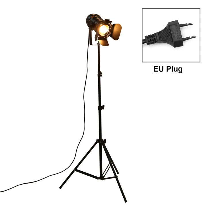 Industrial Retro Tripod Floor Lamp - Creative Studio Black Light Stand