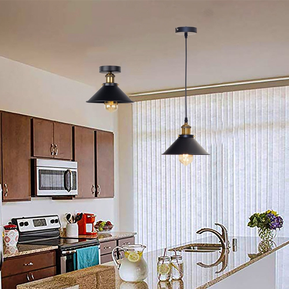 Vintage Industrial Rustic Flush Mount Ceiling Light Metal Lamp Fixture  village Style Creative Retro Light Lamps