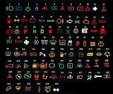 FILN 14mm 12v 24v symbol dash panel warning light indicator lamp metal car boat led dashboard indicator light signal lamp black