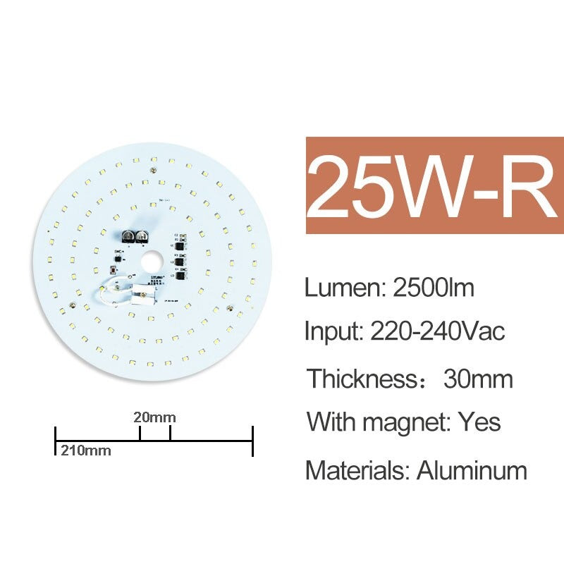 LED Lamp Chip SMD2835 Beads Smart IC 220V Input 6000K 4000K 7W 10W 18W 25W 36W 40W DIY Ceiling Source Light Board