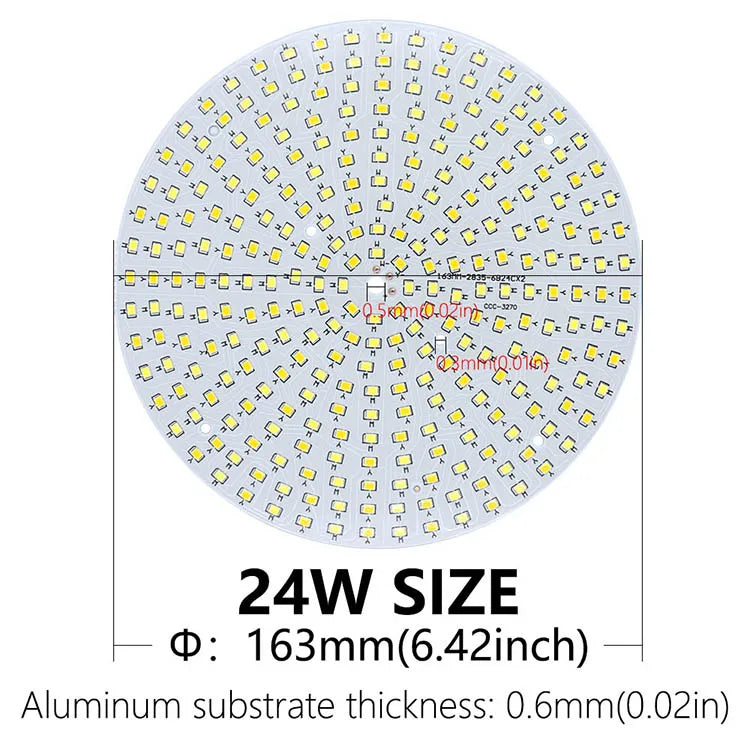 LED Light Board 10W 18W 24W 36W Two-Color LED Chip Source SMD2835 Lamp Bead 250mA Constant Current Input Diode For Panel Light