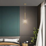 Nordic bedroom bedside chandelier simple modern Home light luxury living room TV background wall decor creative crystal led lamp