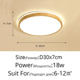 Modern Real Wooden LED Ceiling Lights For Bedroom Aisle Kitchen Dining Living Study Room Wardrobe Foyer Indoor Warm Home Lamps