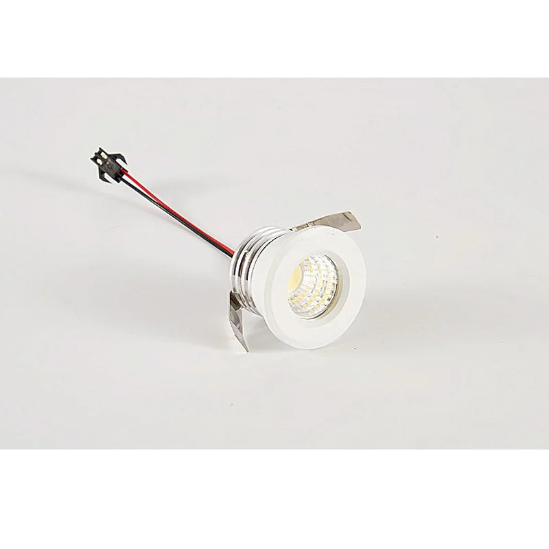 1W 3W Led recessed cabinet mini spot light 110V 220v downlight 12v dc jewelry show Include Led Driver 4000K Ceiling light lamp
