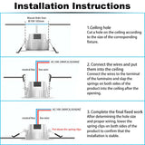 6X 9W RGB+WW+CW 3in1 Smart LED Ceiling Lamp Down Light WIFI/Bluetooth Spotlights Wall Touch/APP/Music Controller Timer Dimmer