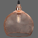 Electroplating modern  metal cage pendant lamp,vintage  rose gold birdcage creative hanging lamp for restaurant living room