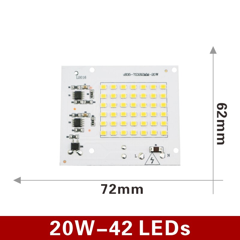 SMD 2835 LED Chip 100W 50W 30W 20W 10W Flood Light Beads AC 220V-240V Led Floodlight Lamp DIY For Outdoor Lighting Spotlight