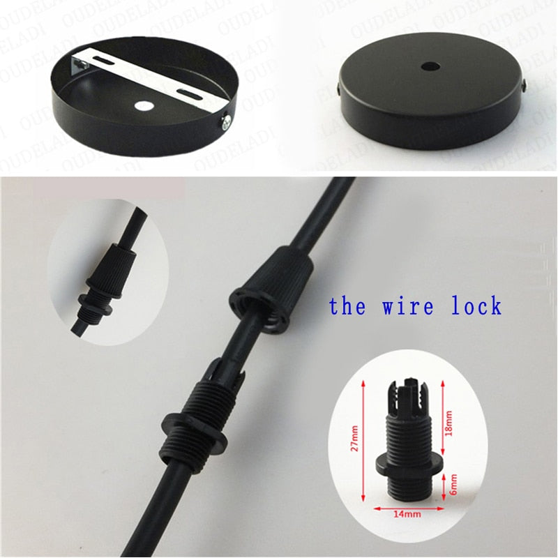 Black White Silver Bronze Ceiling Plate Wall Sconce Mount LED Base Vintage Pendant Lamp Disc Base Ceiling Canopy Free Shipping