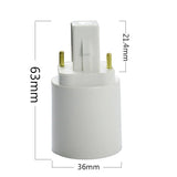 1Pcs Retardant G24 To E27 Lamp Holder Converters Light Bulb Base Socket LED Halogen CFL Lamp Converter G24 bulb Adaptor Screw