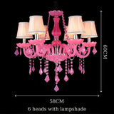 Luxury Green Crystal Chandelier - Vintage E14 Candle Pendant Light