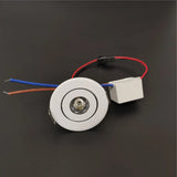 LED mini down light 3W 1W dimmable spot light recessed lights AC85-265V ceiling light Aluminum 52mm