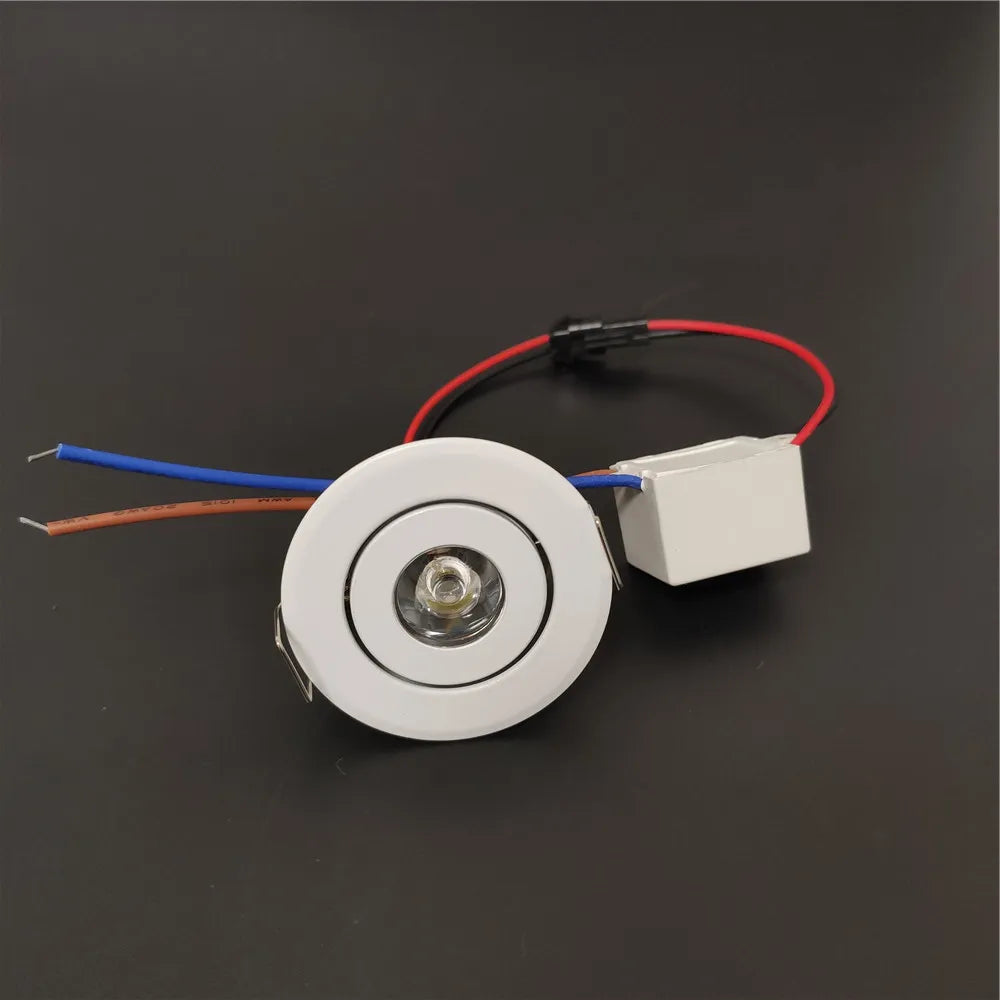 LED mini down light 3W 1W dimmable spot light recessed lights AC85-265V ceiling light Aluminum 52mm