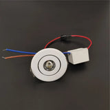 4pcs/lot 3W 1W dimmable spot light recessed lights ac85-265v  ceiling light Aluminium led driving light 52mm