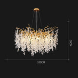 Modern Crystal Luxury LED Chandelier Lighting Home Decoration LOFT Villa Lustre Living Room Hotel Hall Art Indoor Decor Lighting