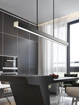 Modern Minimalist Coffee / Black LED Bar Chandelier Restaurant Hanging Lamp Office Lighting Nordic Living Room Bar Lights