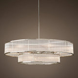 E14 LED Retro American Copper Golden Round Linear Pendant Lights.Pendant Light Suspension Luminaire Lampen For Dinning Room