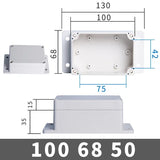 IP67 Waterproof Electronic Project Box with Mounting Ears - Outdoor Plastic Junction Enclosure & Instrument Housing Case
