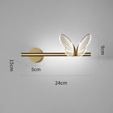 Butterfly LED Pendant Wall Lights Nordic Indoor Lighting Ceiling Lamp Bedside Lamp Hanging Lamps Modern Living Room Decoration