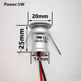 1W 12V Mini LED Downlight Dimmable Spotlight IP65 Stair Cabinet Light Black White Silver Shell Spot Light Ceiling Downlight