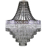 Plastic Large Acrylic Chandelier Shade 47cm Easy Fit Pendant Droplets Lamp Shade no Bulb (Without Light Cord Kit)