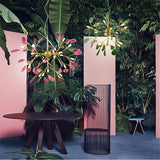 Nordic Romantic Firefly LED Chandelier Light Stylish Tree Branch/Round Metal Dining Room Restaurant Ceiling Spotlight Chandelier