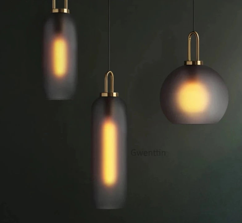 Modern Glass Ball Pendant Lights Led Nordic Luxury Hanging Lamp for Living Room Bedroom Kitchen Lighting Fixtures Home Art Decors