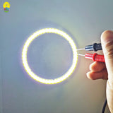 120mm Ring COB LED Light Source (12V, 12W) - Dimmable Annular Module with Dimmer Remote