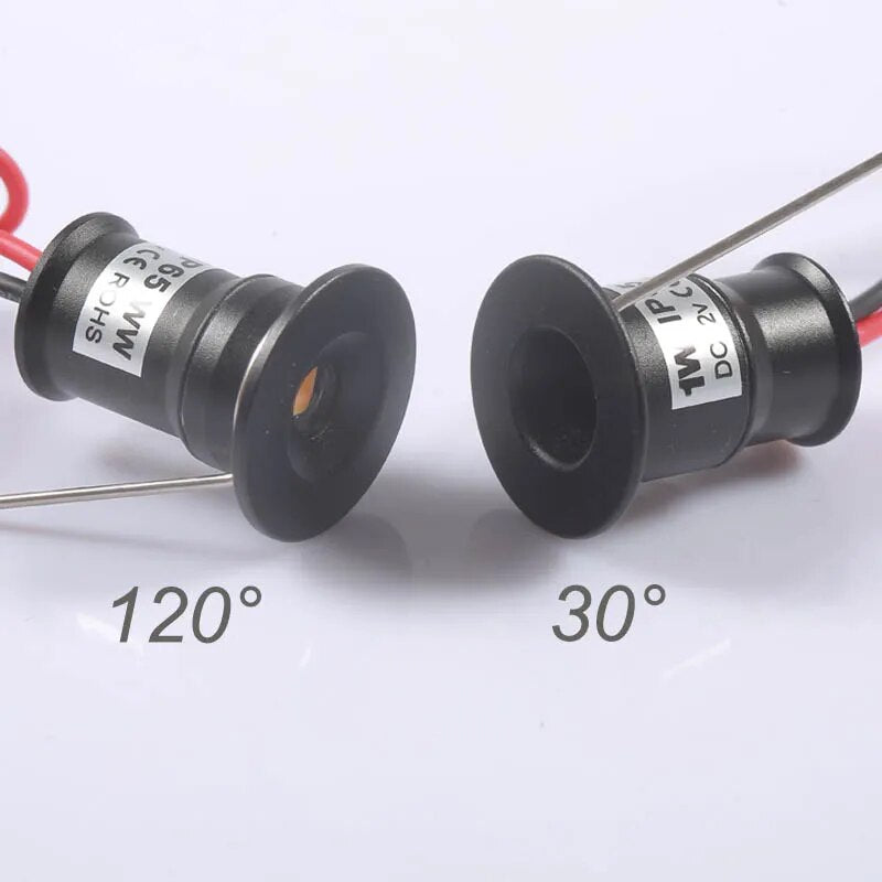 RGB 1W 12V Mini LED Downlight Dimmable IP65 Outdoor Interior Spotlight Stair Cabinet Lamp Cooker Hood Spot Sauna Kit Bulb Light