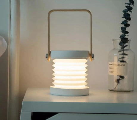Foldable Touch Dimmable Reading LED Night Light Portable Lantern Lamp USB Rechargeable for Children Kids Gift Bedside Bedroom