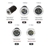 IP68 LED Underground Lamp 6W 9W 12W 15W 18W Recessed Stairs Flood Light Ground Spotlight Waterproof Outdoor Garden 220V 12V 24V