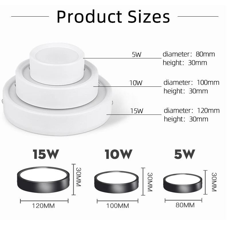 COB LED Spotlight Foldable Ceiling foco Lamp 220V Surface Mounted Downlight mini led 5W~25W LivingRoom Kitchen Street Spotlights