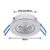 3W RGB LED Recessed Downlight Retrofit Fixture AC85-265V Ceiling Light Remote Dimmable Spot Light 16 Colors Home Indoor Lighting