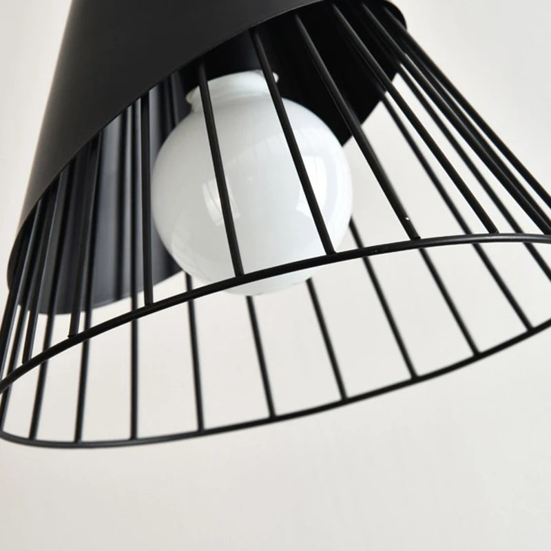 Modern Industrial Lamp Loft Wood Pendant Lights Nordic Iron Hanging Lamp Kitchen Pendant Lamp Bedroom Dining Room Lights