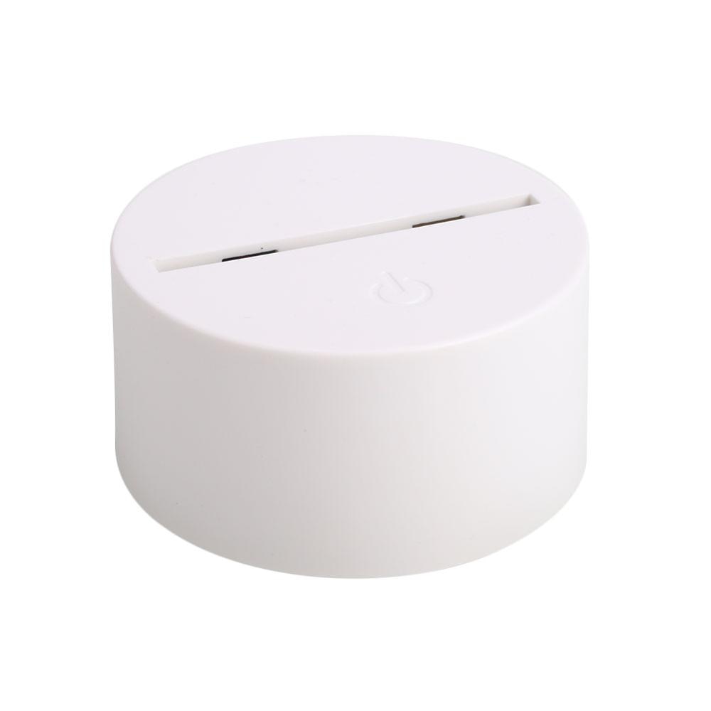 Acrylic 3D LED Lamp Base Table Night Light Base LED 7 Color-Adjust ABS USB Remote Control Lighting Accessories Bulk Wholesale