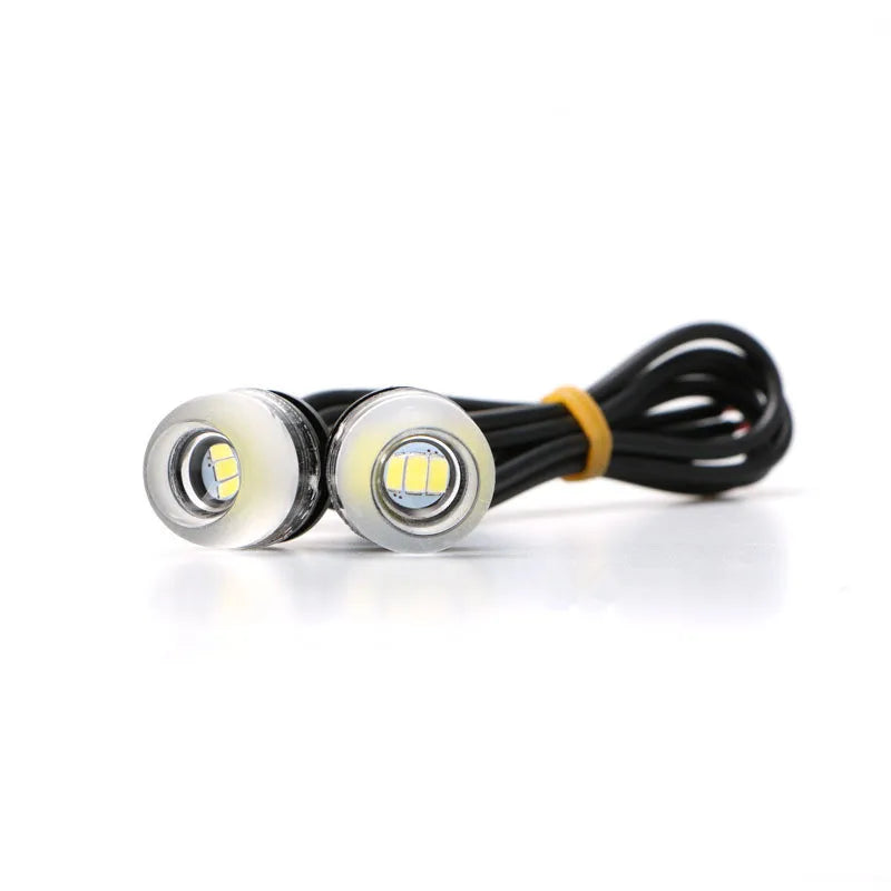18mm 5630 5730 3 LED DRL Eagle Eye Lamp Daytime Running Lights Warning Fog lights Parking Signal Lamp 12V Yellow Amber White Ice